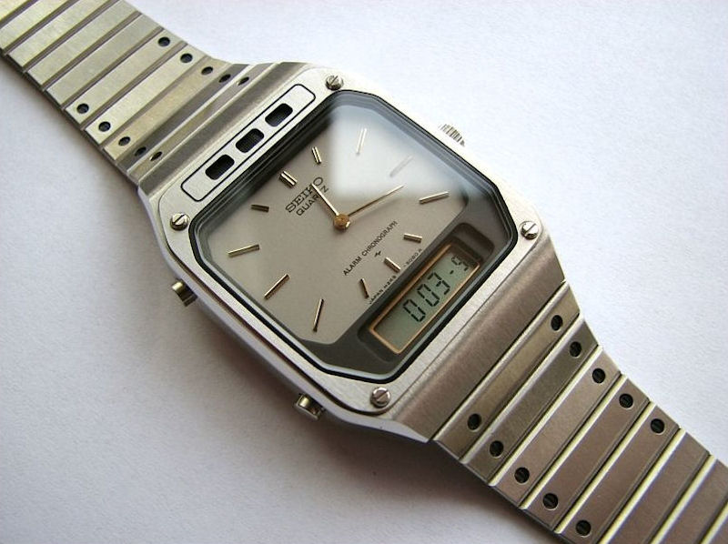 astron solar chronograph bicolor