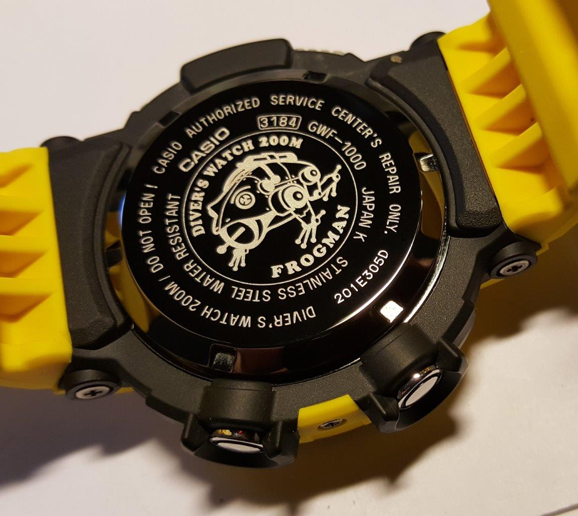 FS: Casio G-Shock Frogman GWF-1000-1JF Lightning Yellow Mod