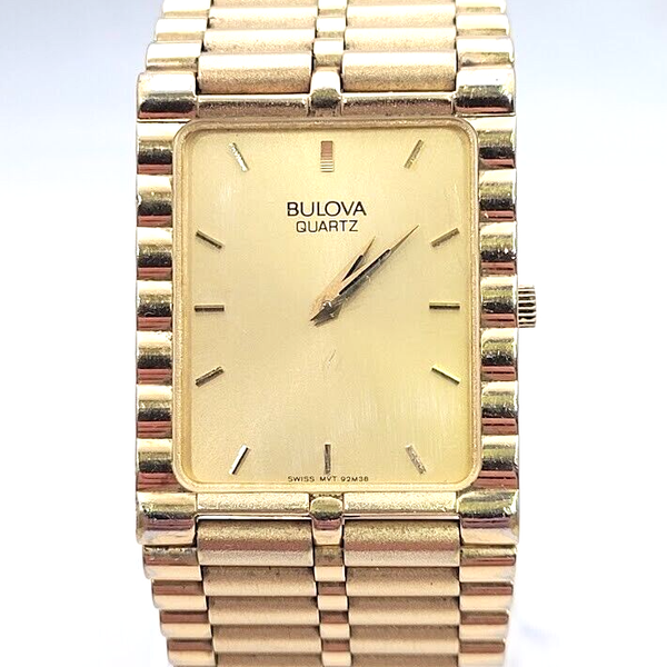 Montre BULOVA Accutron Quartz Series 2470 Pour Femme - Cadran Harringbone, Occasion élégante
