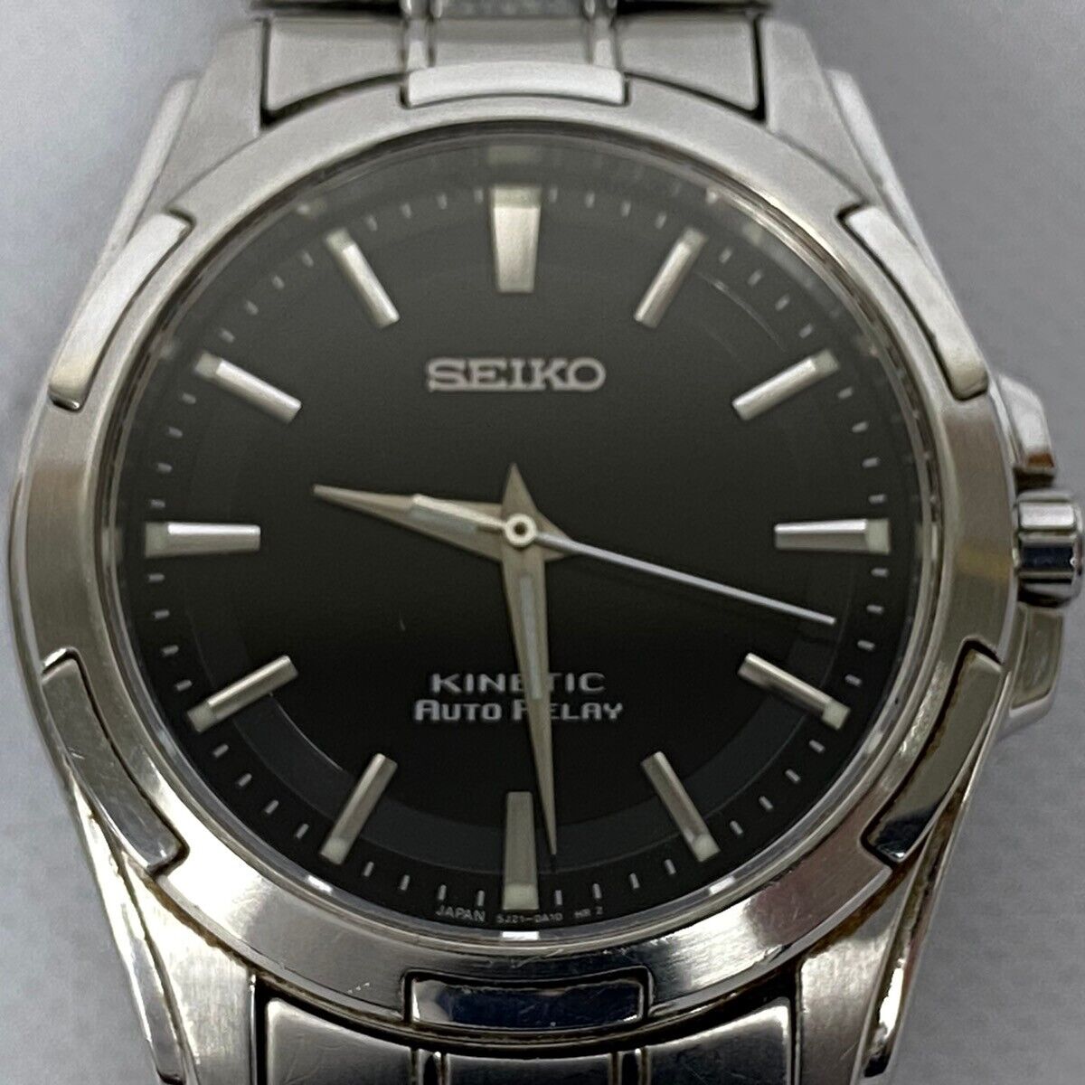 SEIKO セイコー KINETIC AUTO RELAY 5J21-0A10 Near MINT] Vintage SEIKO Kinetic Auto Relay 5J21-0A10 Men's