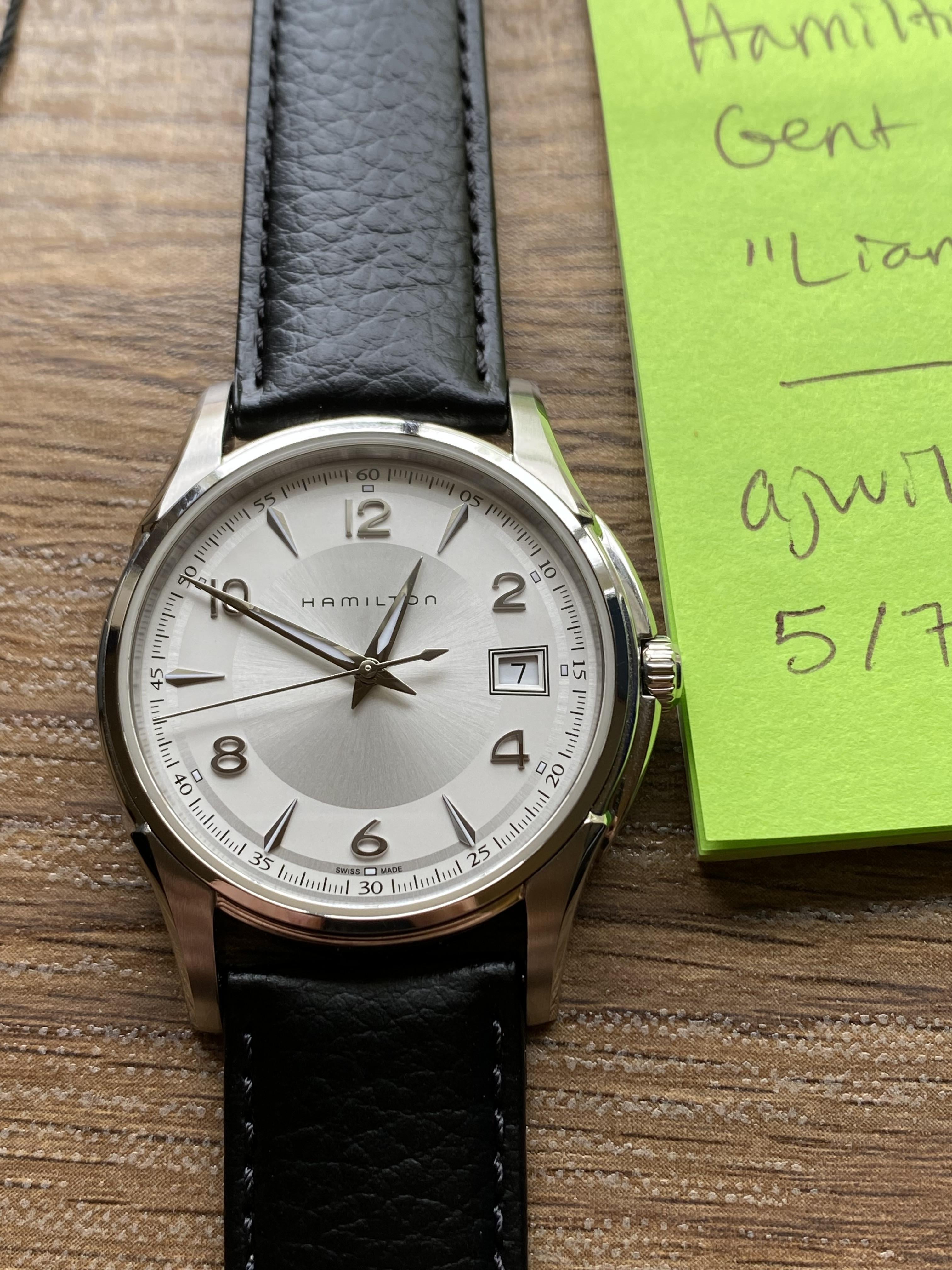 HAMILTON ジャズマスター ジェントクォーツ 38mm T様にハミルトン ジャズマスター ジェント クォーツをご購入