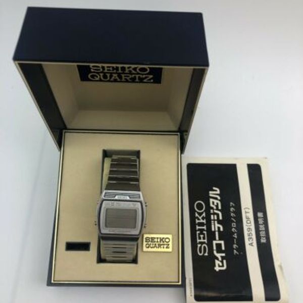 Vintage Seiko DIGITAL A359-5000 Alarm Chronograph Watch, Original Band W/  Box | WatchCharts