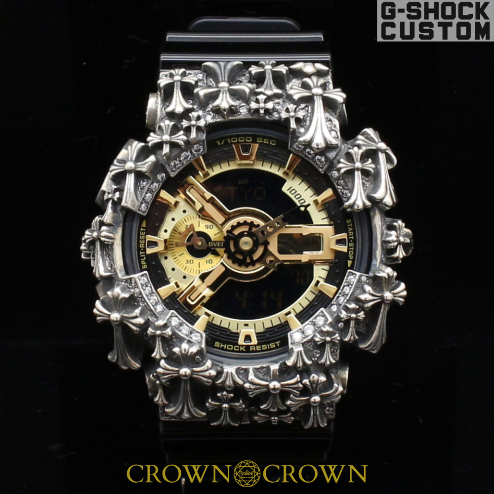 G-SHOCK CUSTOM G-SHOCK custom watch GA110 GB-1 custom bezel cross 