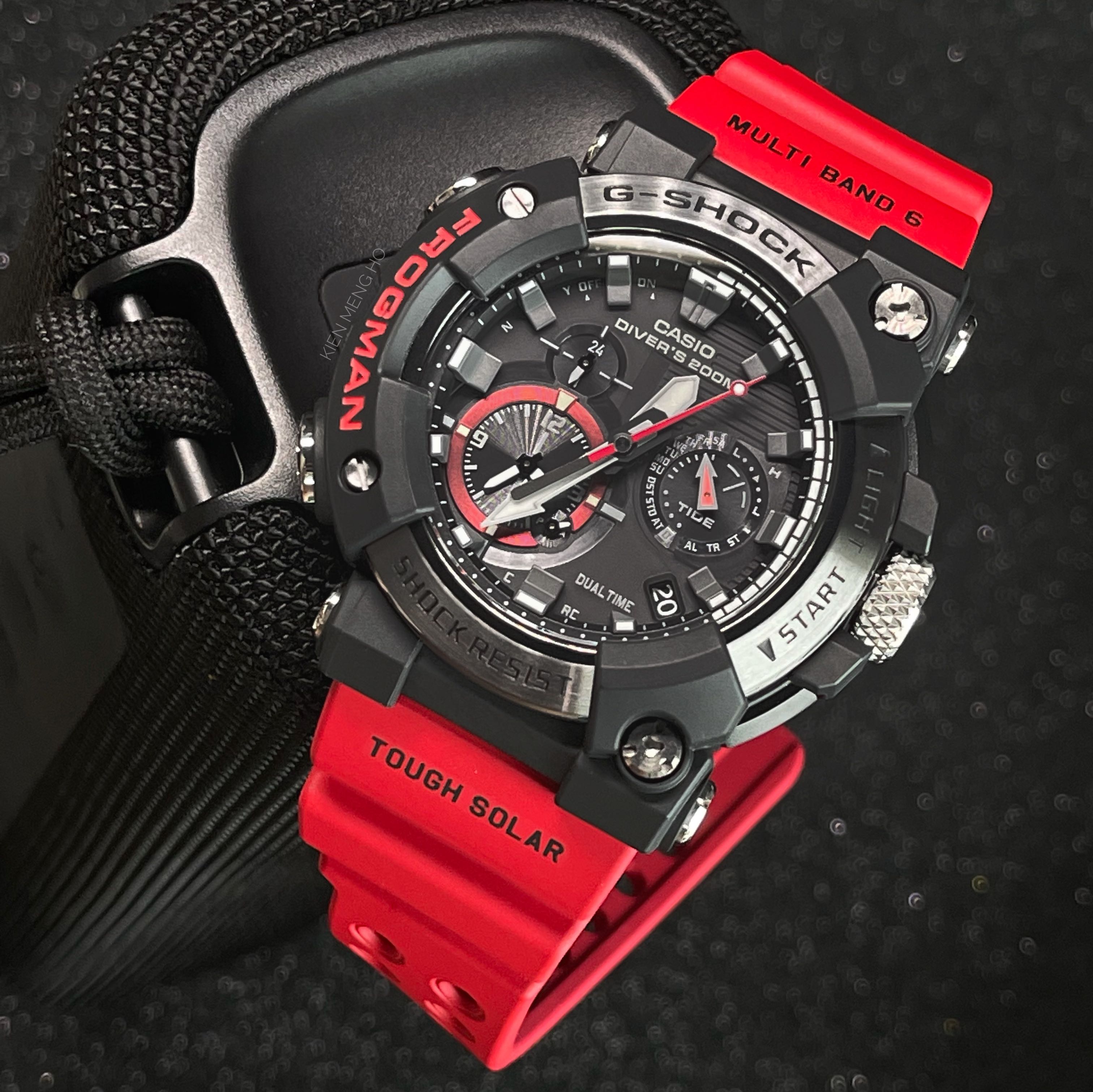 G-SHOCK MASTER OF G FROMAN GWF-A1000-1A4 , FIRST ANALOG FROGMAN