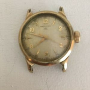 Vintage Hamilton CLD 10K Gold Filled Men's Wrist Watch Round Face Vintage Hamilton CLD 10K Gold Filled Men's Wrist Watch Round Face