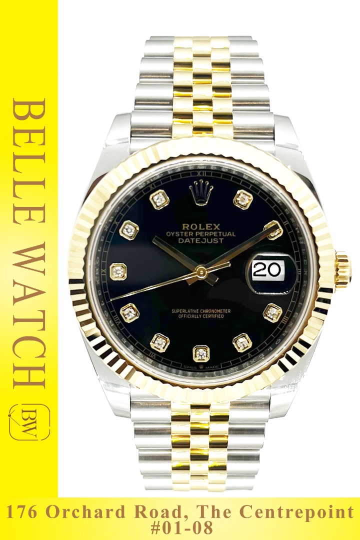 Rolex datejust 2024 41 half gold