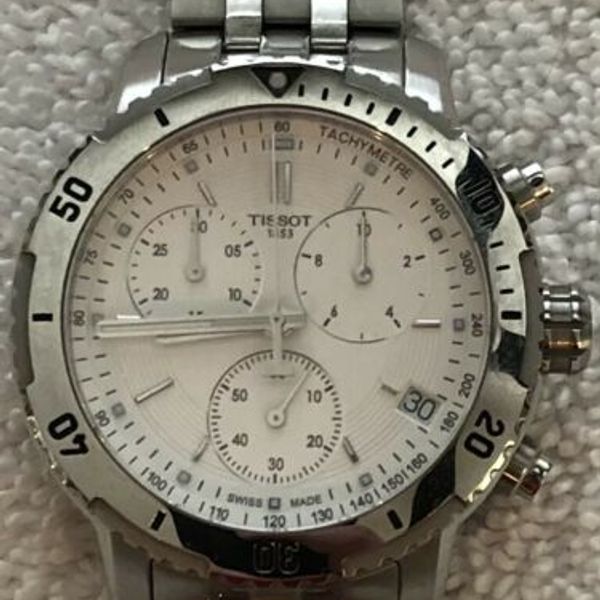 Tissot PRS200 Men’s Stainless Steel Chronograph Watch Free Shipping ...