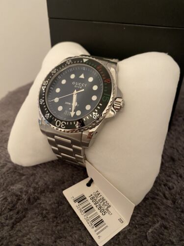 NEW GUCCI YA136208 Dive XL Black Dial Stainless Steel Men s Watch. WatchCharts Marketplace