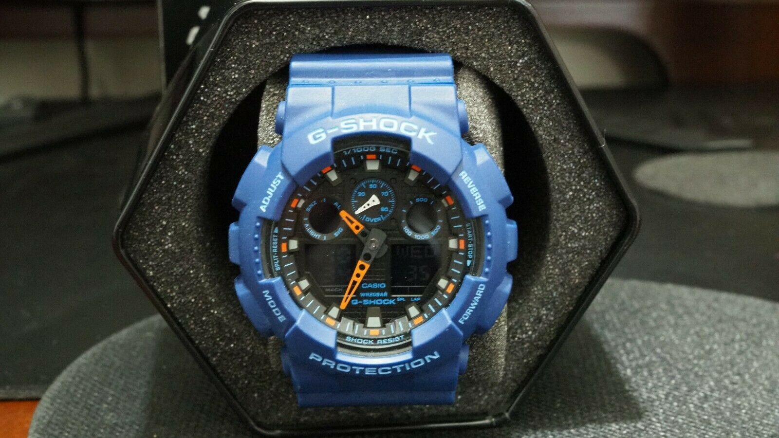 Casio G-Shock GA-100L-2A Blue Resin Men's Watch | WatchCharts