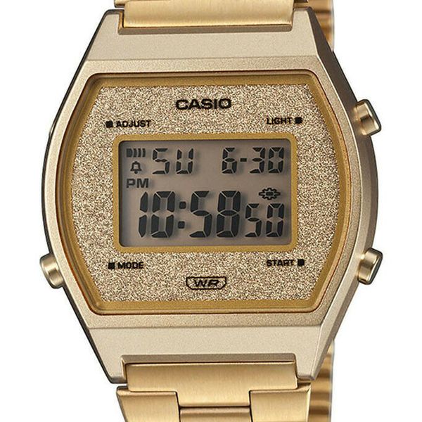 Casio Digital Gold Ion Plated Stainless Steel Band Watch B640WGG-9D B ...