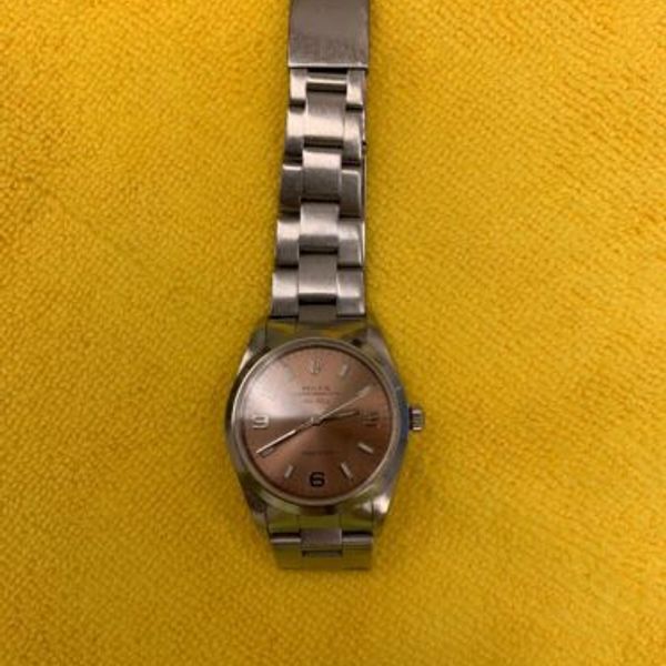 Rolex Oyster Perpetual Air King Stainless Steel Salmon color dial Model