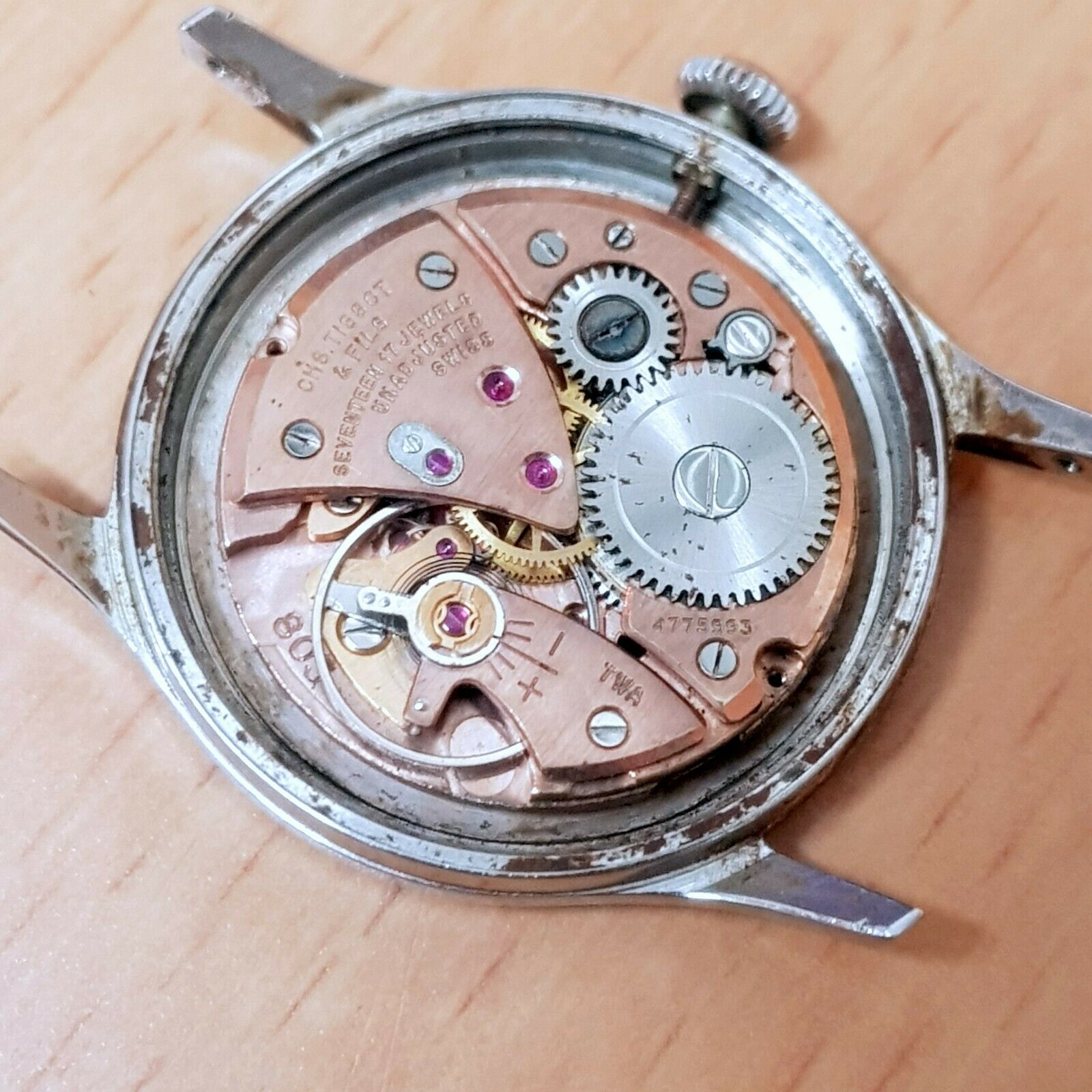 Early Vintage Tissot cal 803 Visodate Seastar movement for watch