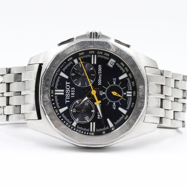 TISSOT P862/962 PRC 100 STAINLESS CHRONOGRAPH WRISTWATCH *NEEDS BATTERY ...