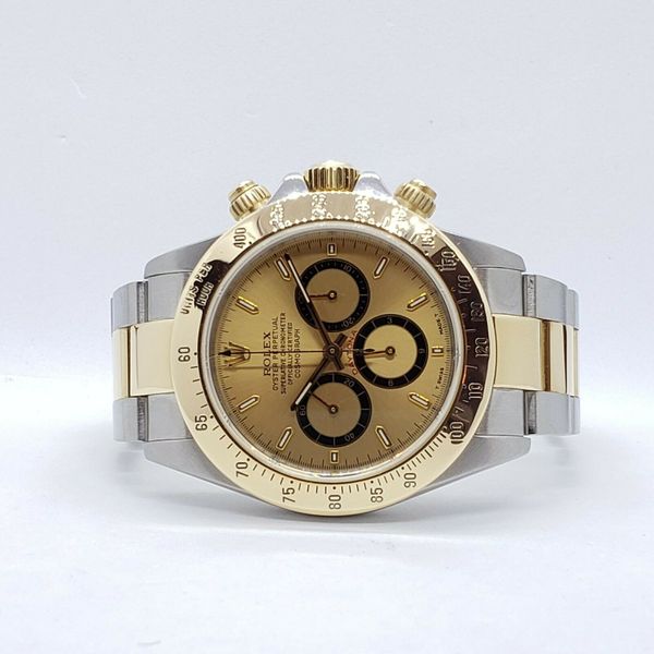 1999 Rolex Daytona 16523 Zenith Movement Two Tone Champagne Dial 40mm ...