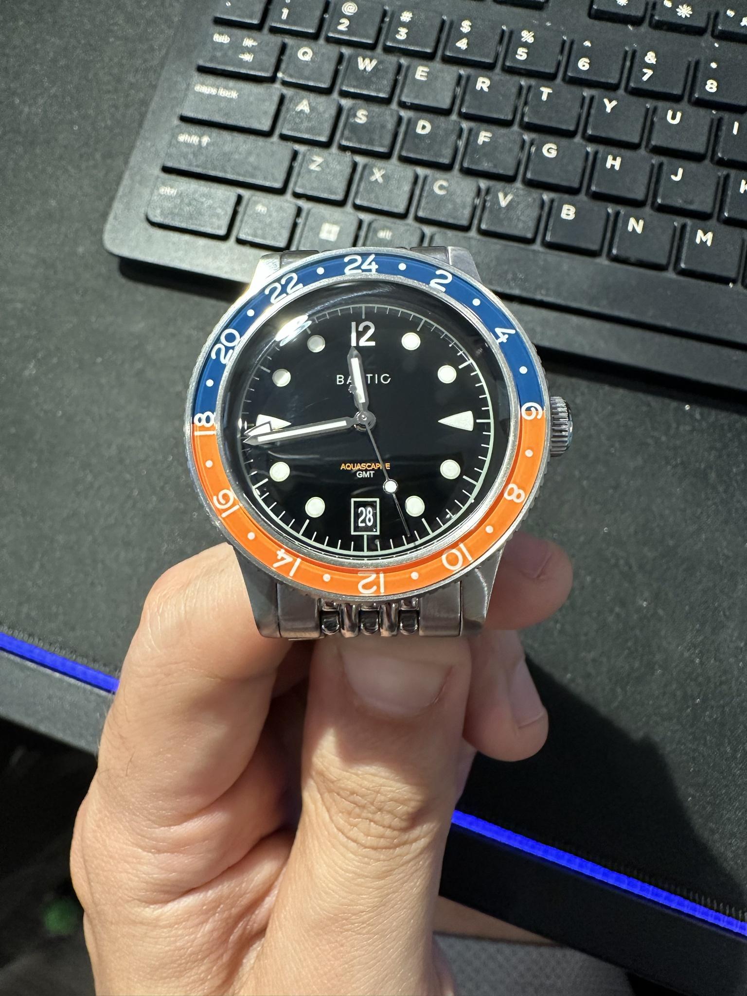 WTS] Baltic Aquascaphe GMT Blue/Orange | WatchCharts