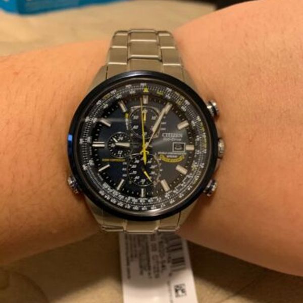 NEW Citizen Blue Angels Men's Chronograph Eco Drive Watch AT802054L