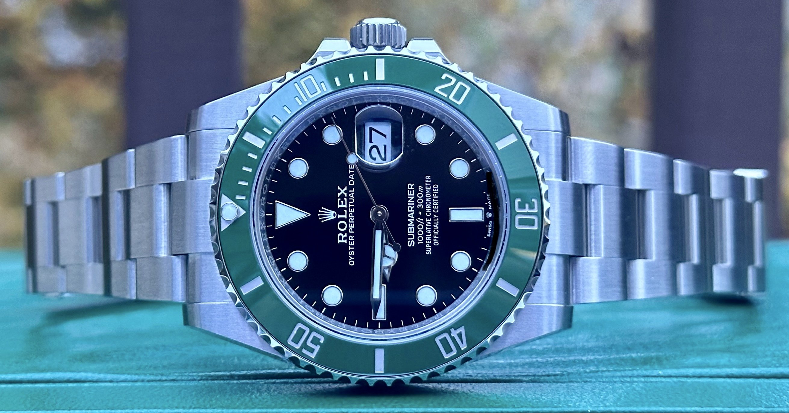 ROLEX NIB GREEN BEZEL SUBMARINER DATE 126610LV KERMIT OYSTER PERPETUAL 2023