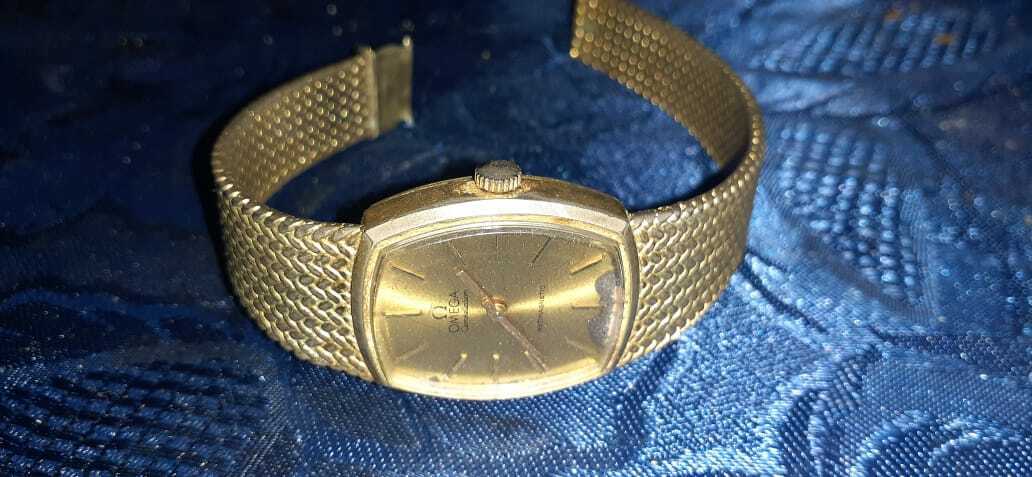 omega watch 18k 0.750 swiss made