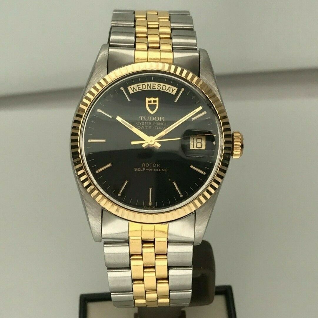 tudor day date two tone