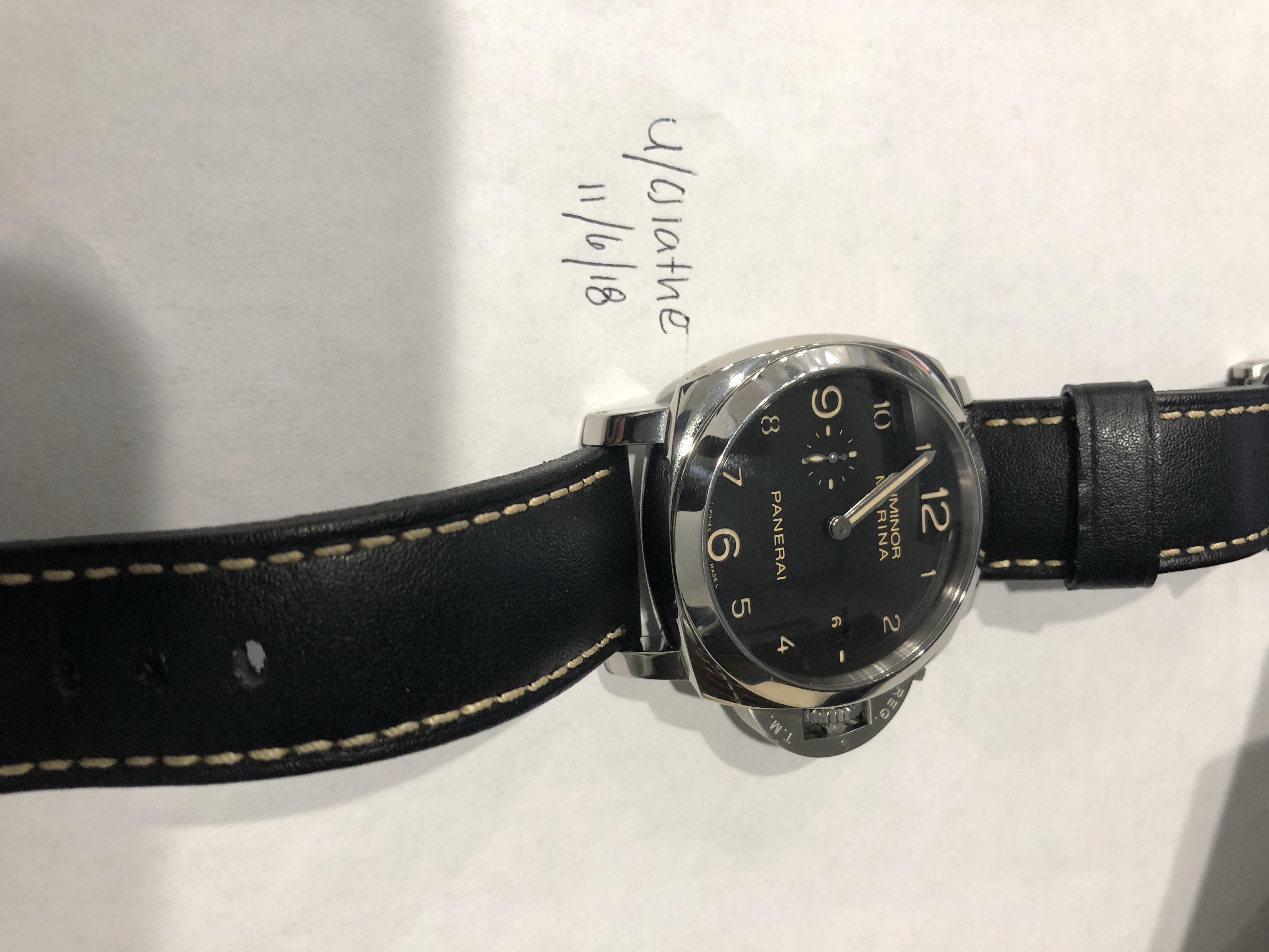 WTS Panerai Luminor Marina Automatic Dive Watch Ref OP 6900