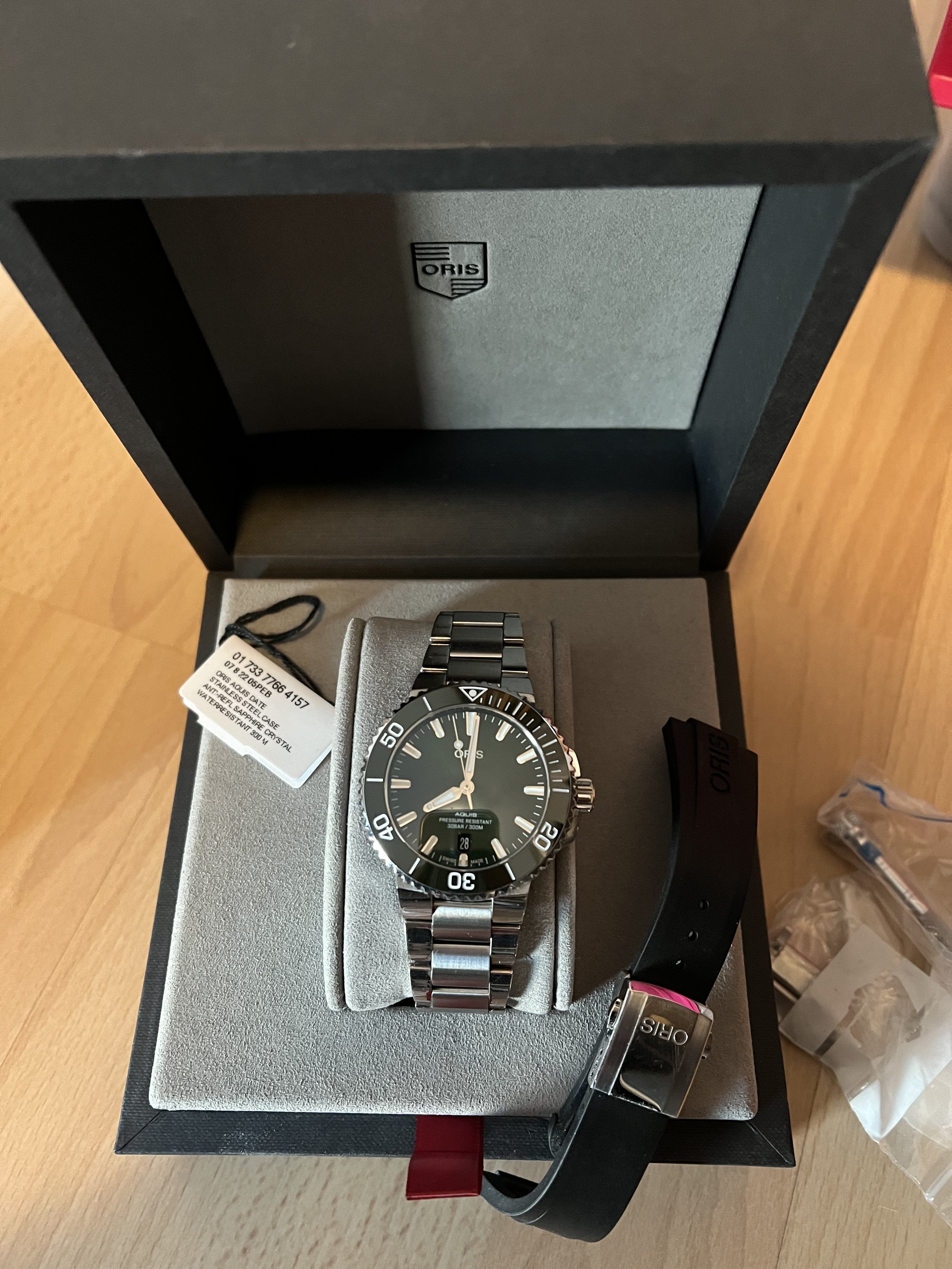 FS Oris Aquis 41.5mm Green WatchCharts Marketplace