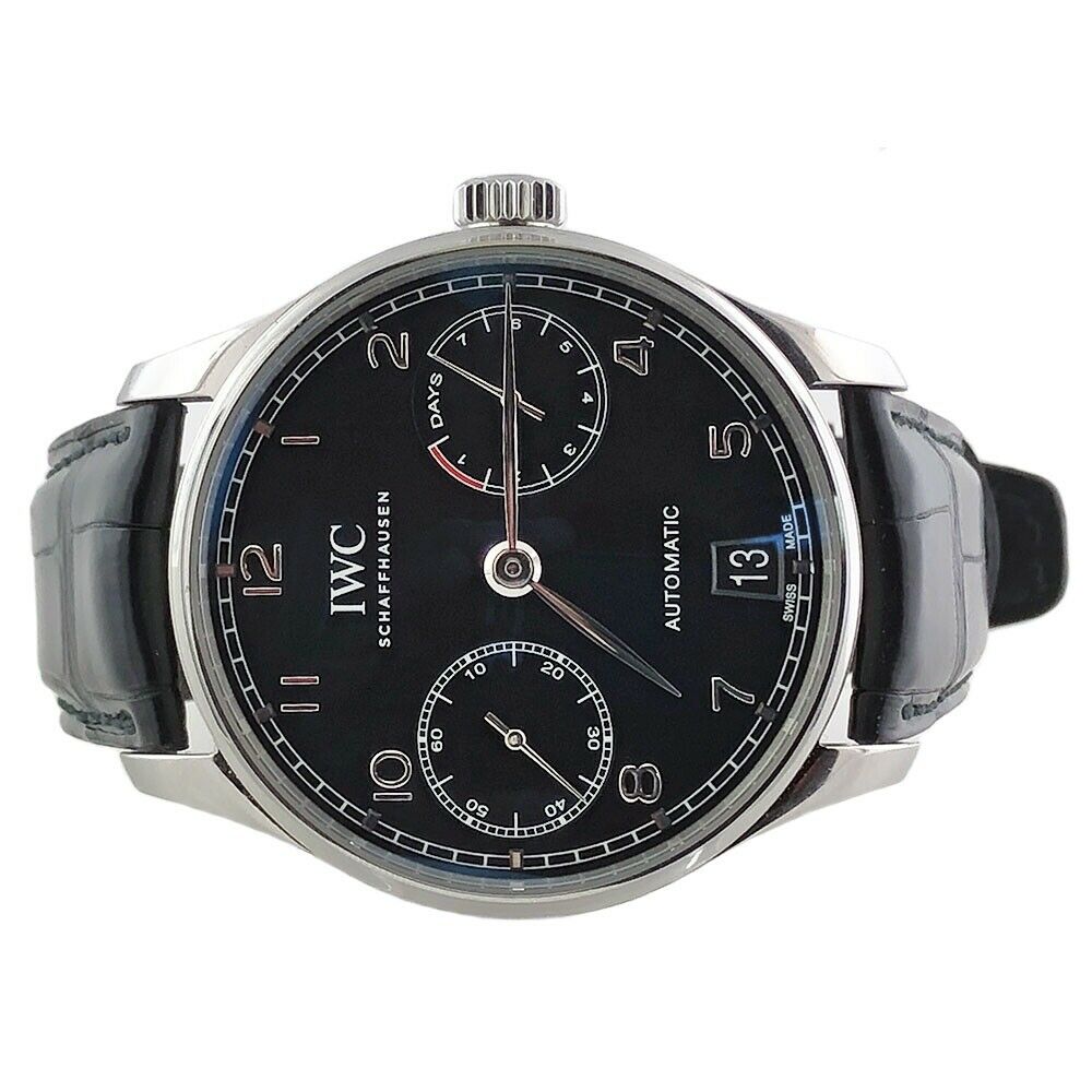 FS IWC 500703 Portuguese 7 Day Automatic Stainless black