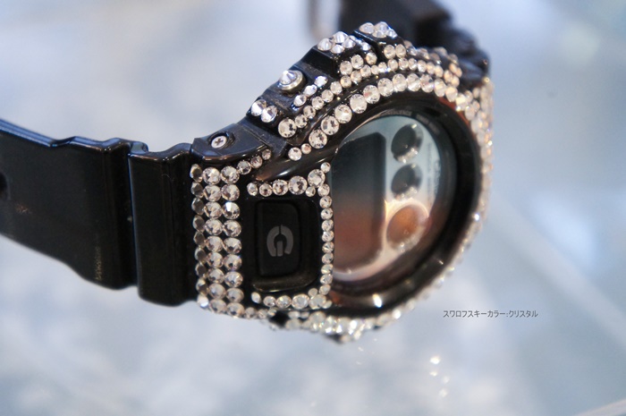 CASIO G-SHOCK Casio G-SHOCK Black Custom Swarovski Glitter