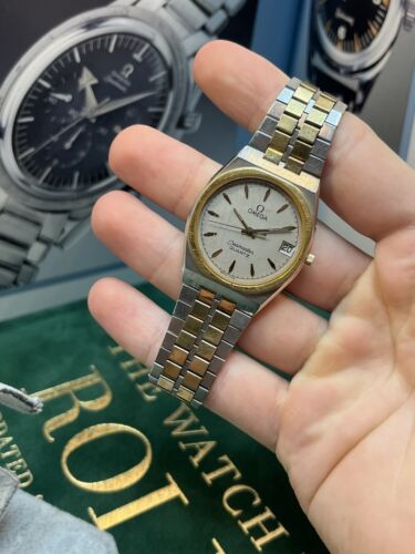 Vintage Omega Seamaster Quartz Mens Watch Two Tone 196.0225 SPARES