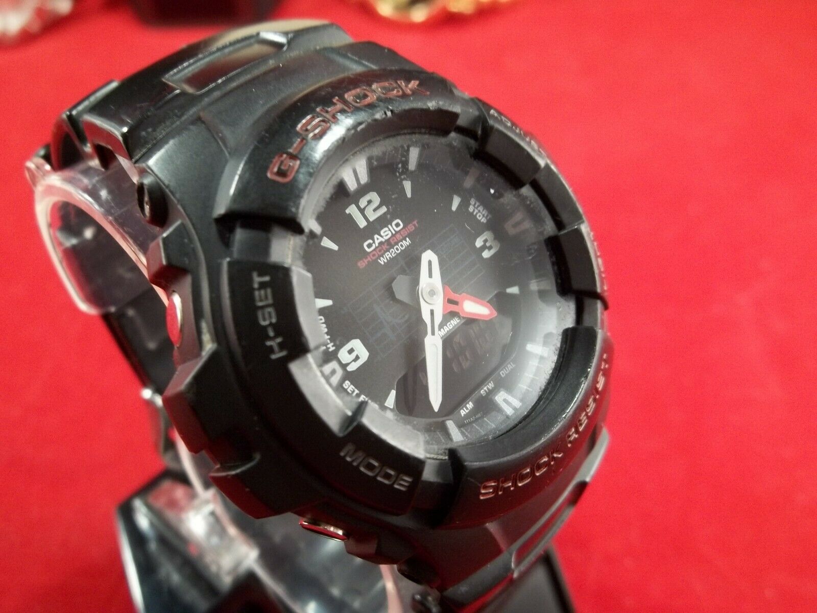 CASIO SHOCK RESIST ANALOG LCD WR200M ANTI MAGNETIC G 100 WATER