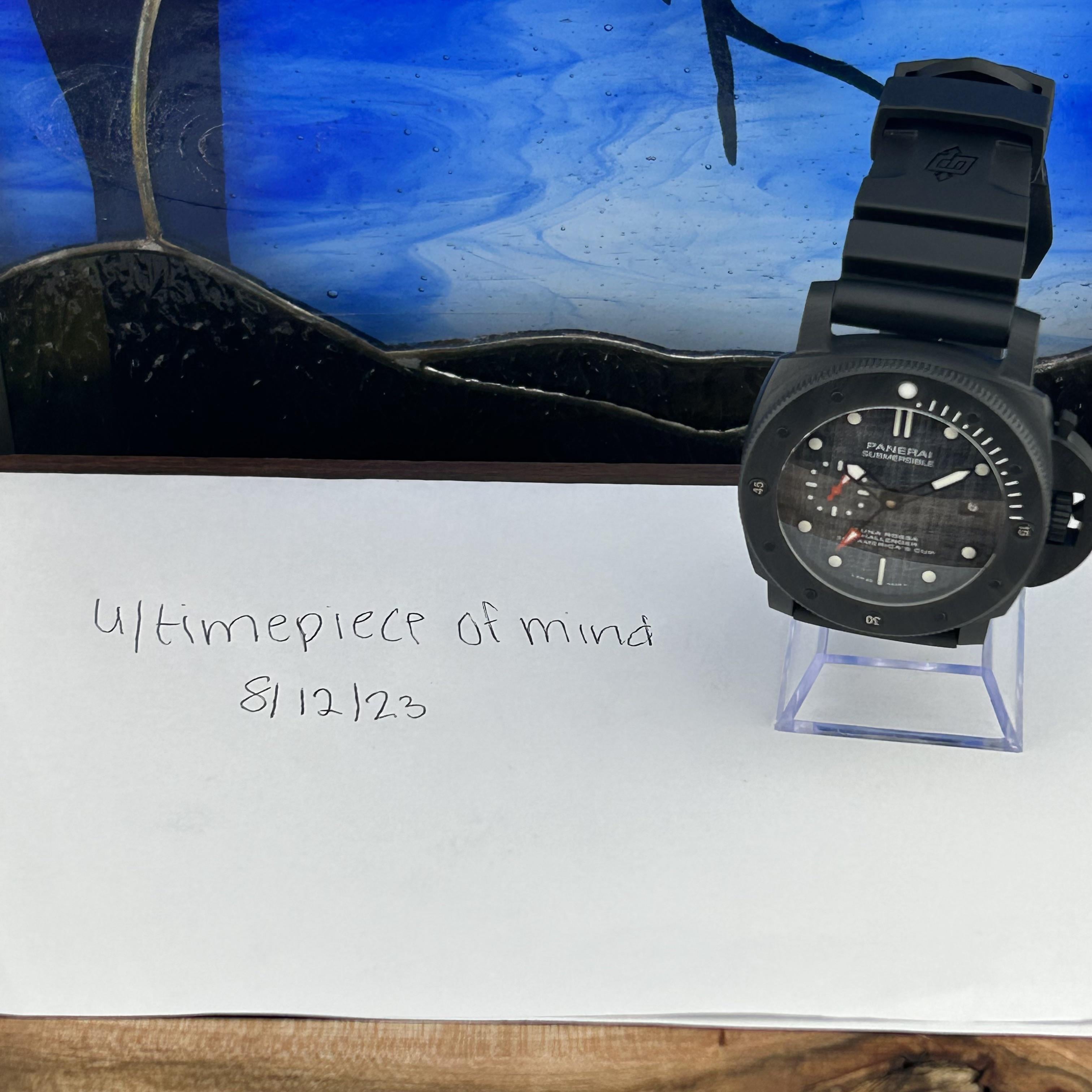 WTS Panerai PAM01039 Luna Rossa Carbotech Submersible GMT