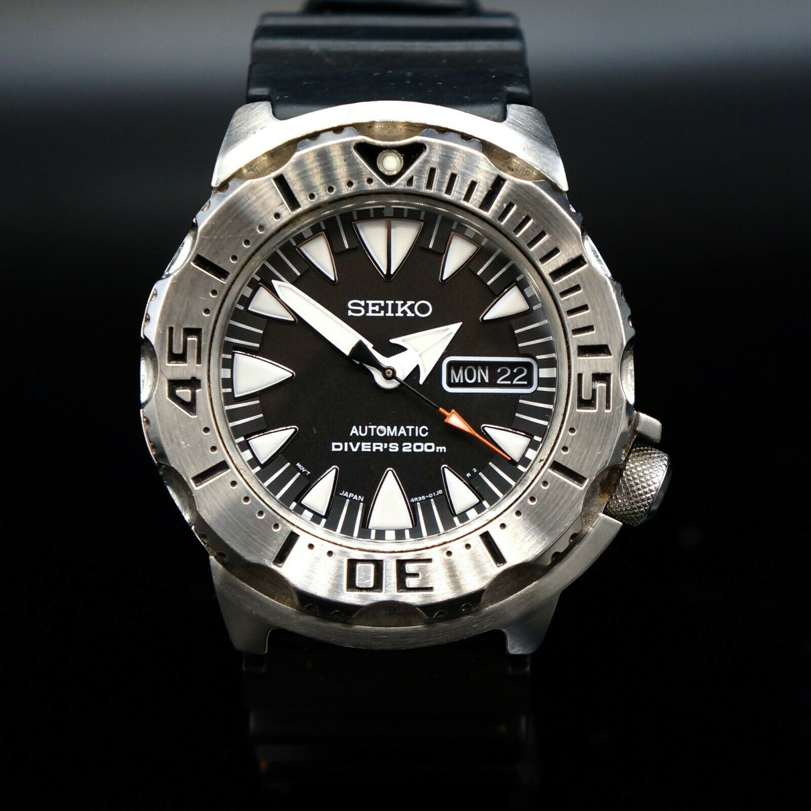 Seiko Monster 4R36-01J0 Automatic Air Diver's 200M Man's Dive Watch, NR |  WatchCharts
