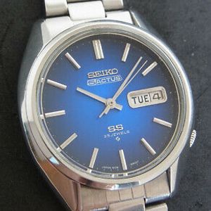 Rare Vintage Seiko 5 Actus Blue dial model 6106-8660