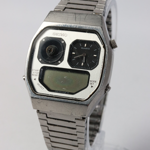 VINTAGE SEIKO ROBOT FACE H239-5020 DIGITAL WATCH - SPARES OR