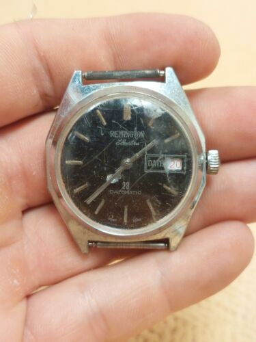 Vintage Mens Geneva Electra 23 Datomatic Watch Day Date