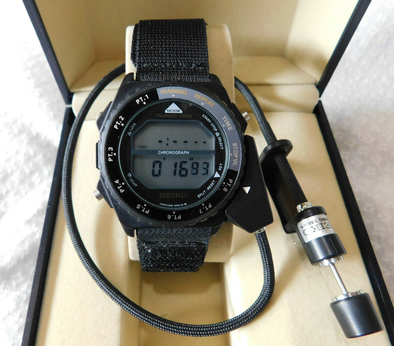 VINTAGE SEIKO A826-6019 TRAINING TIMER DOC BROWN BACK TO THE  display picture 3