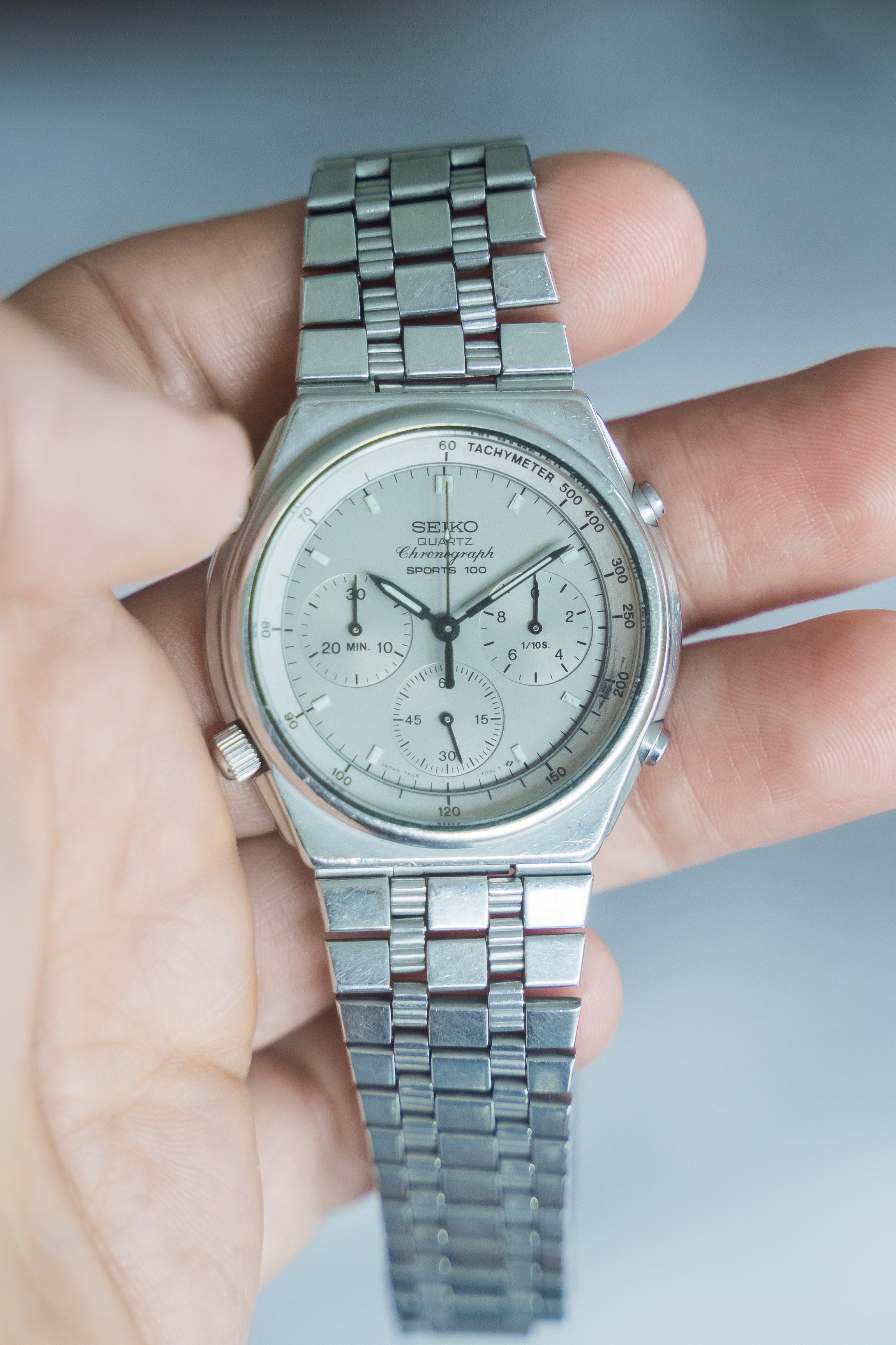 WTS][WW] 1983 Seiko 7A28-7079 Quartz Chronograph 100 “Grey Ghost” |  WatchCharts