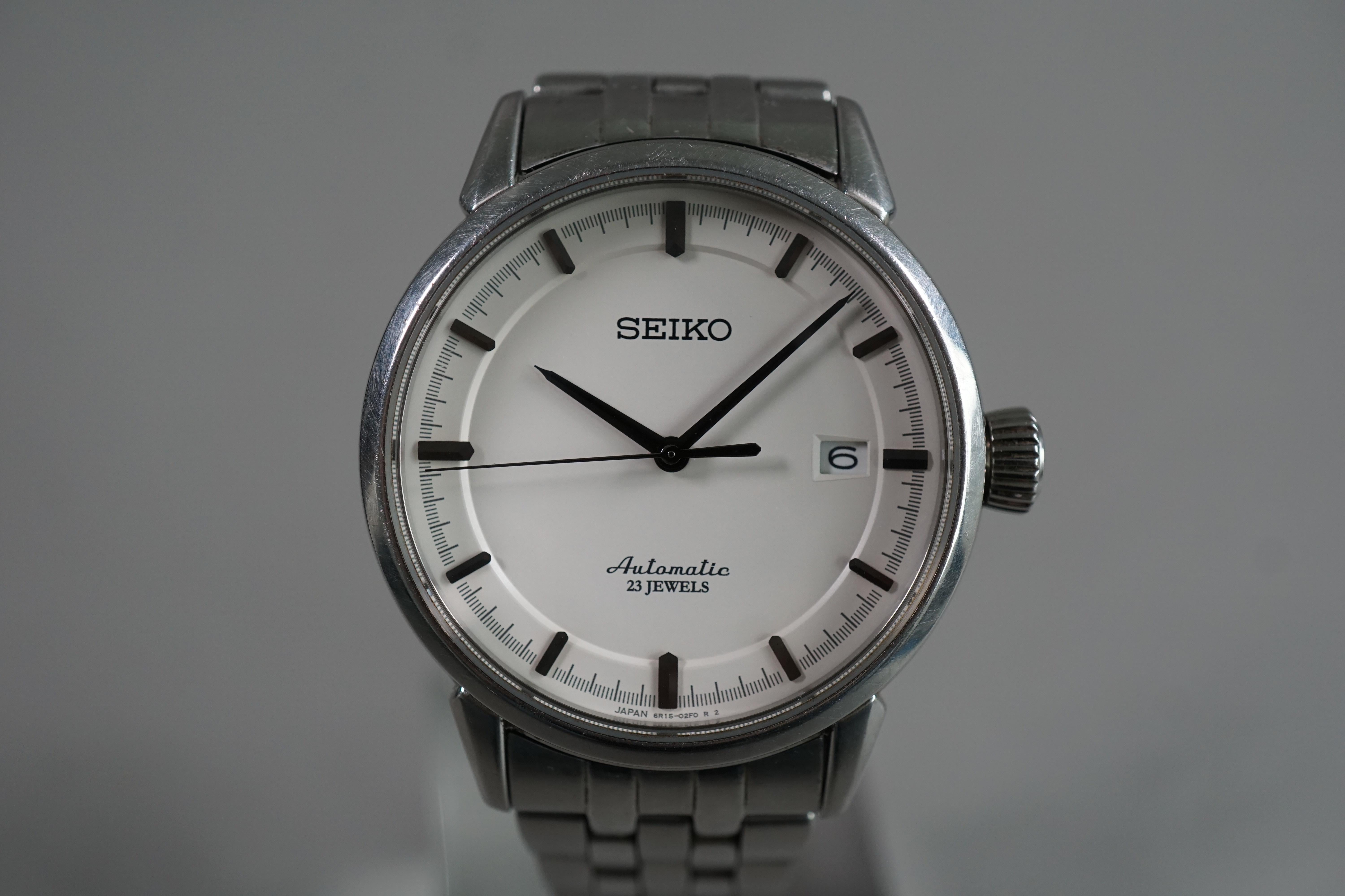 メンズ SEIKO PRESAGE SARX021 6R15-02Y0 ホワイト文字盤