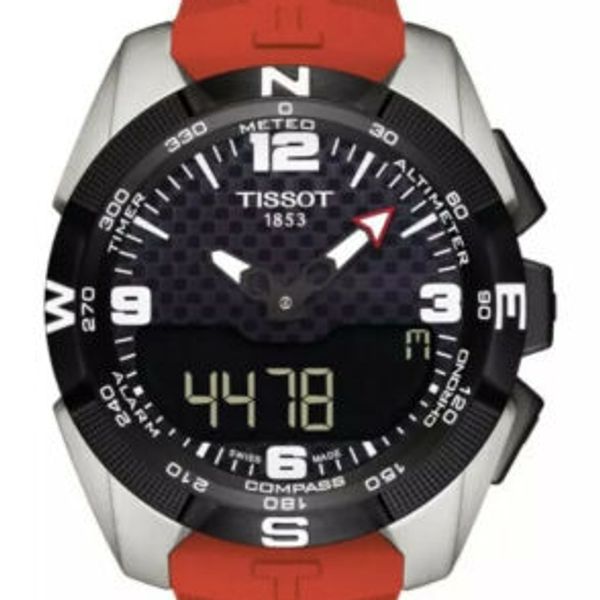 TISSOT Watch T Touch Expert Solar Touch Sensor Black Dial Silicon ...