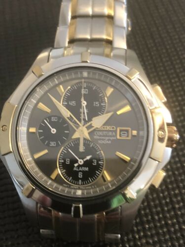 Seiko Coutura 7T62 0KX0 Chronograph Quartz Men s Watch WatchCharts