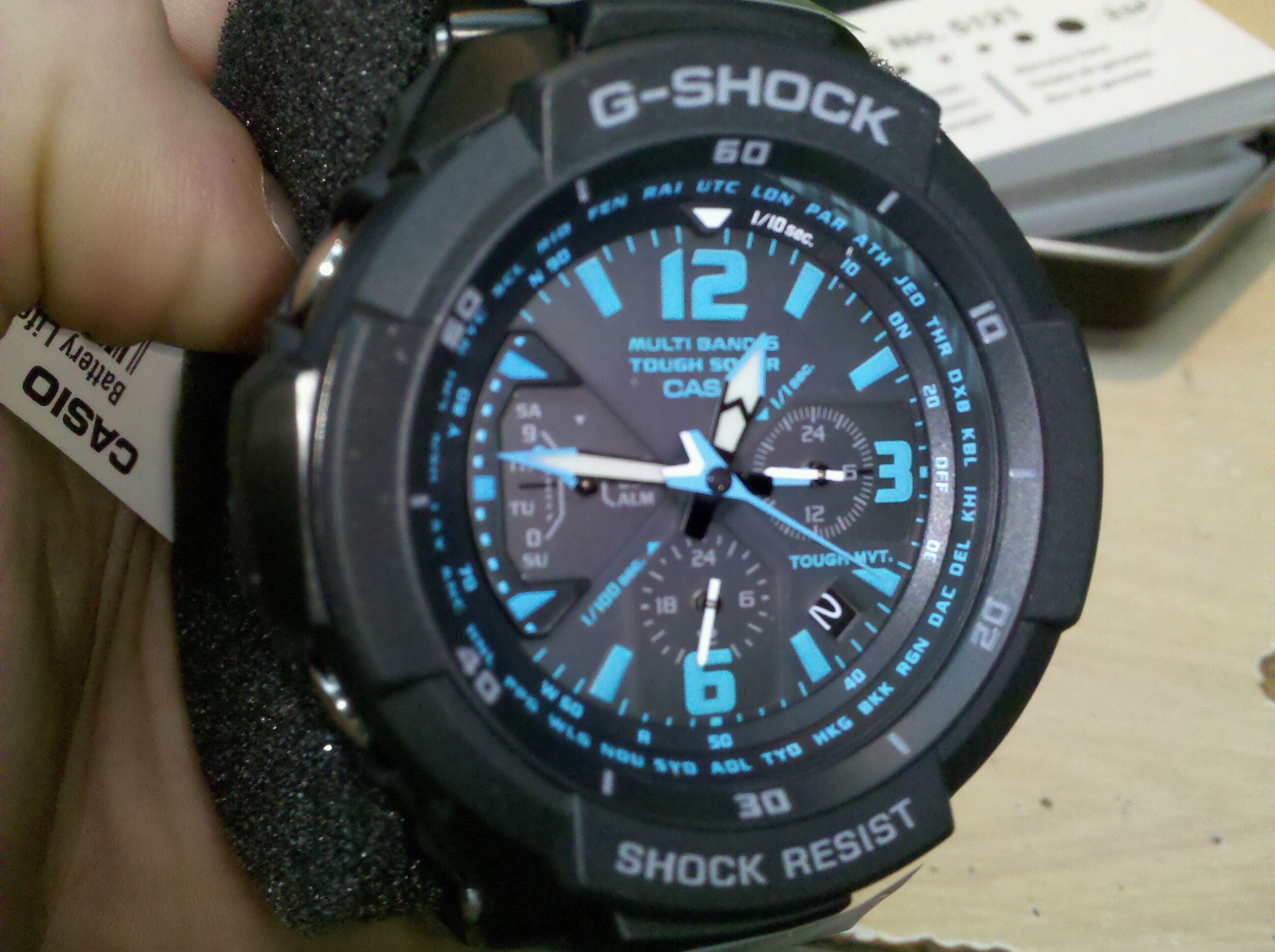 G shock aviator online blue