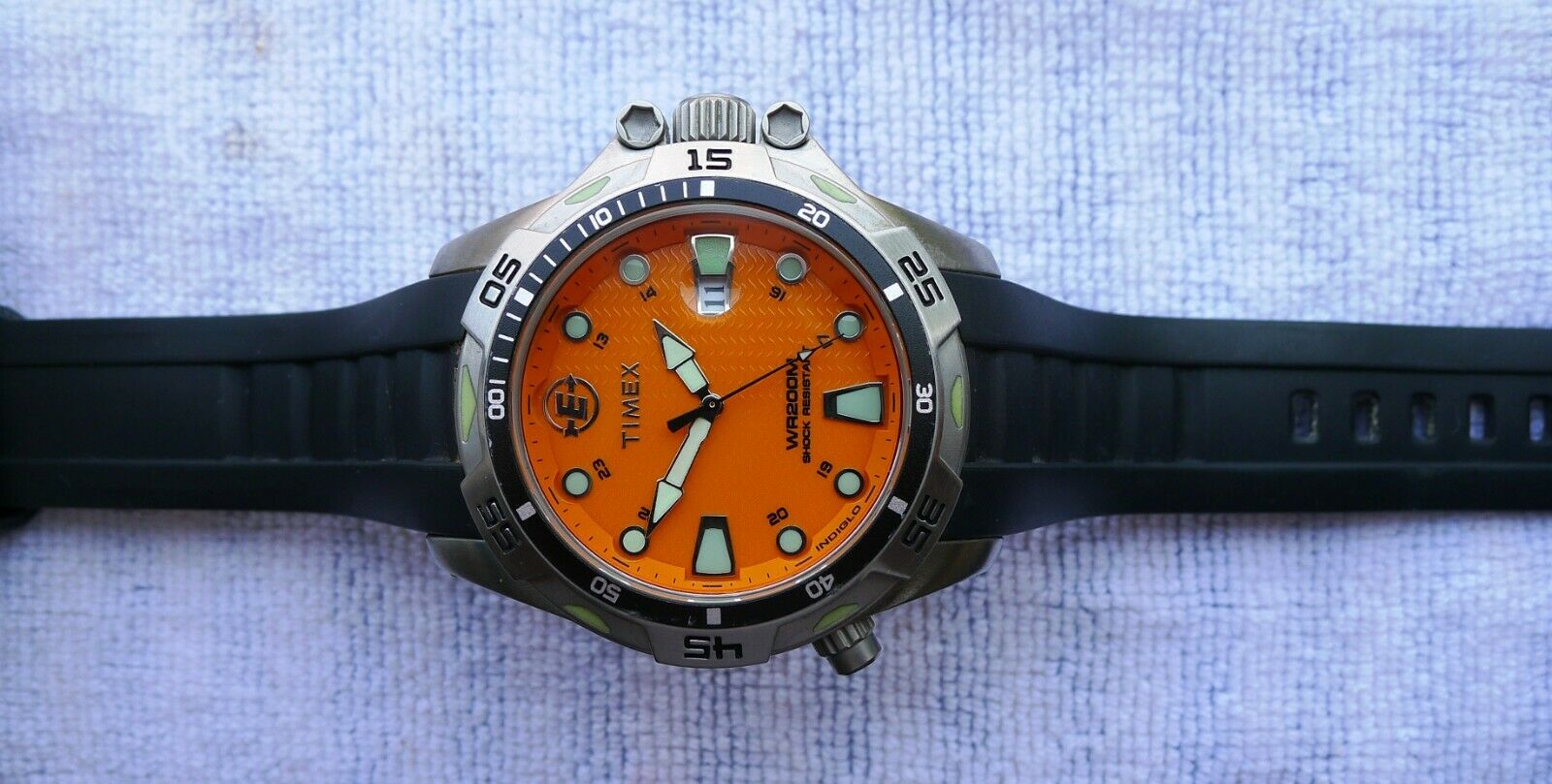TIMEX Expedition WS4TM Orange Watch Square Face From Japan