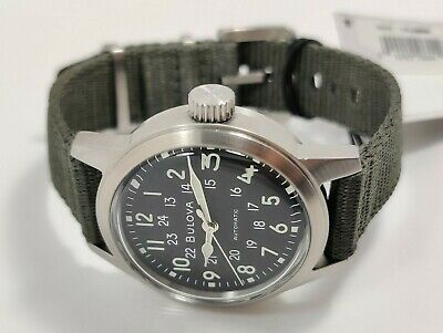 Bulova VWI Special Edition Hack Automatic Military Green Men's