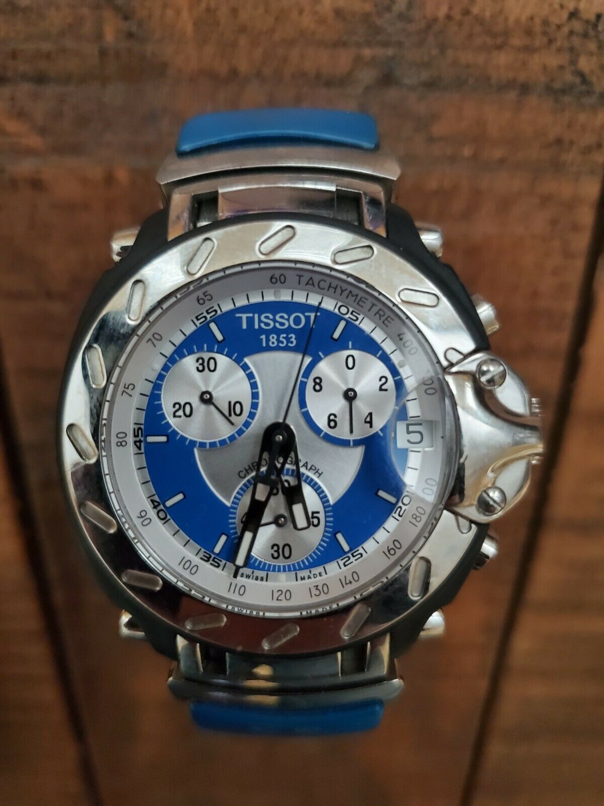 Tissot Men s T90448641 T Sport T Race Chronograph Blue Rubber