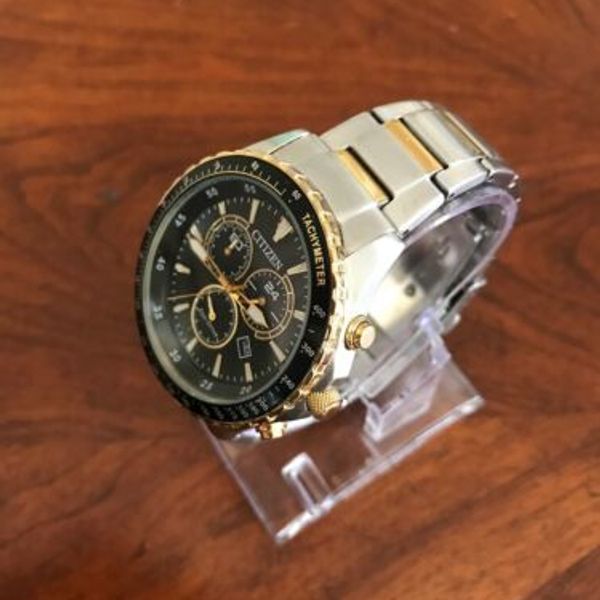 CITIZEN H500-S103657 エコドライブ　ソーラー Citizen Eco-Drive Chronograph Watch Steel/Gold H500-S103657 + Box