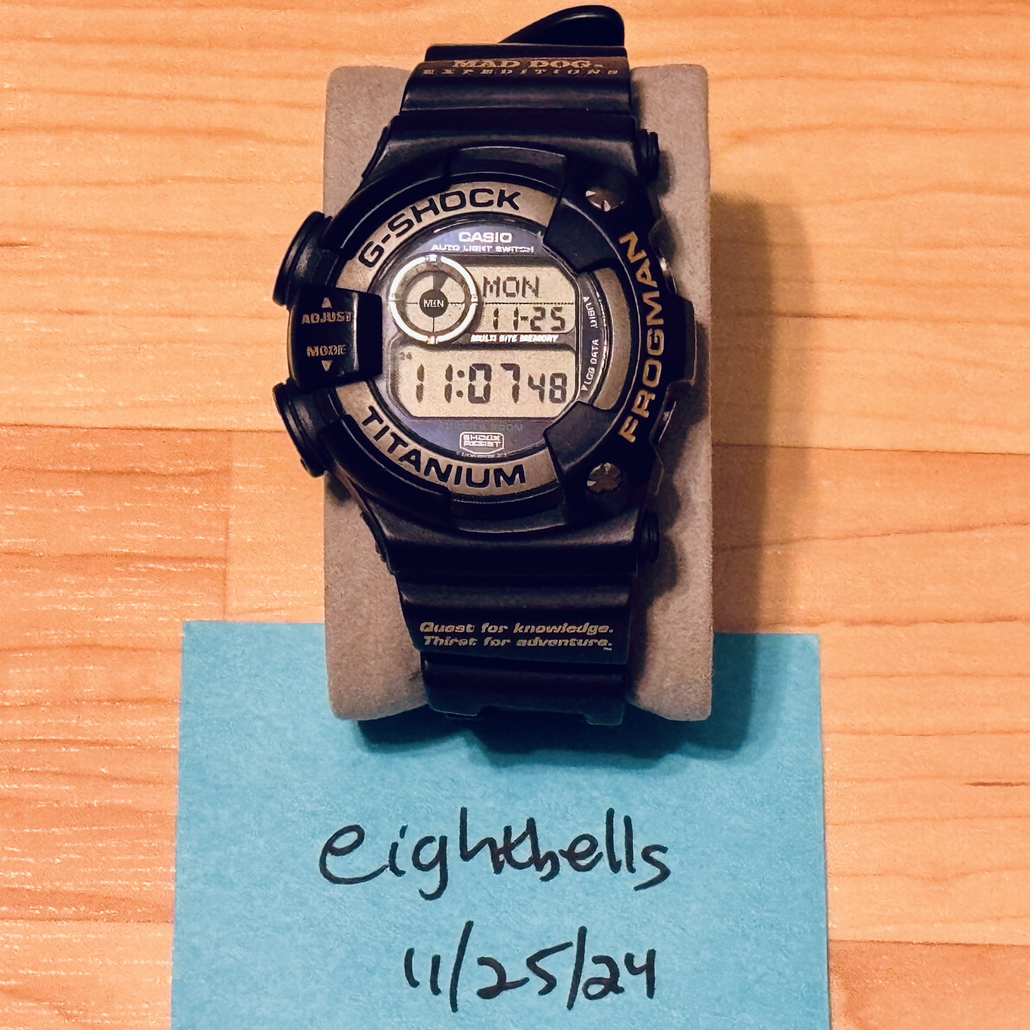 WTS] Casio G-Shock DW-9900MD-2T Mad Dog Expeditions Navy Blue Titanium  Frogman Digital Diving Watch 9900 Series | WatchCharts