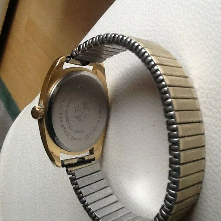 Oris Vintage Watch Coin Bezel Gold Plated Immaculate Manual