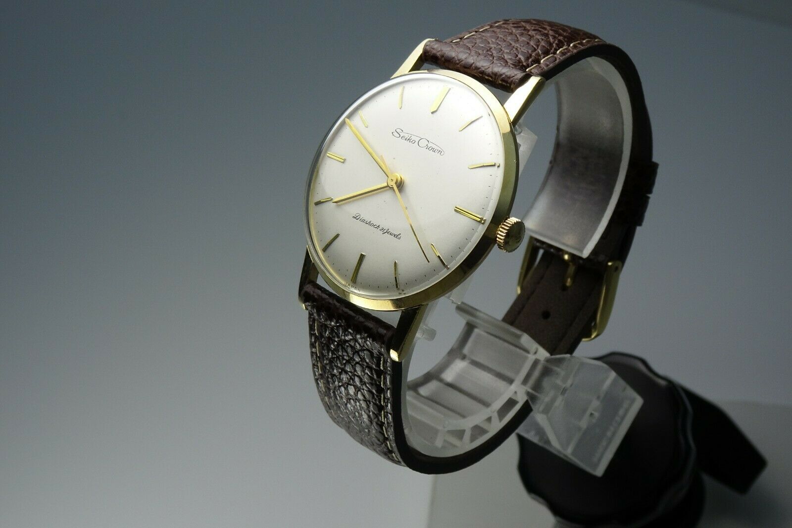 OH Vintage 1959 JAPAN SEIKO CROWN 15002 21Jewels Hand winding