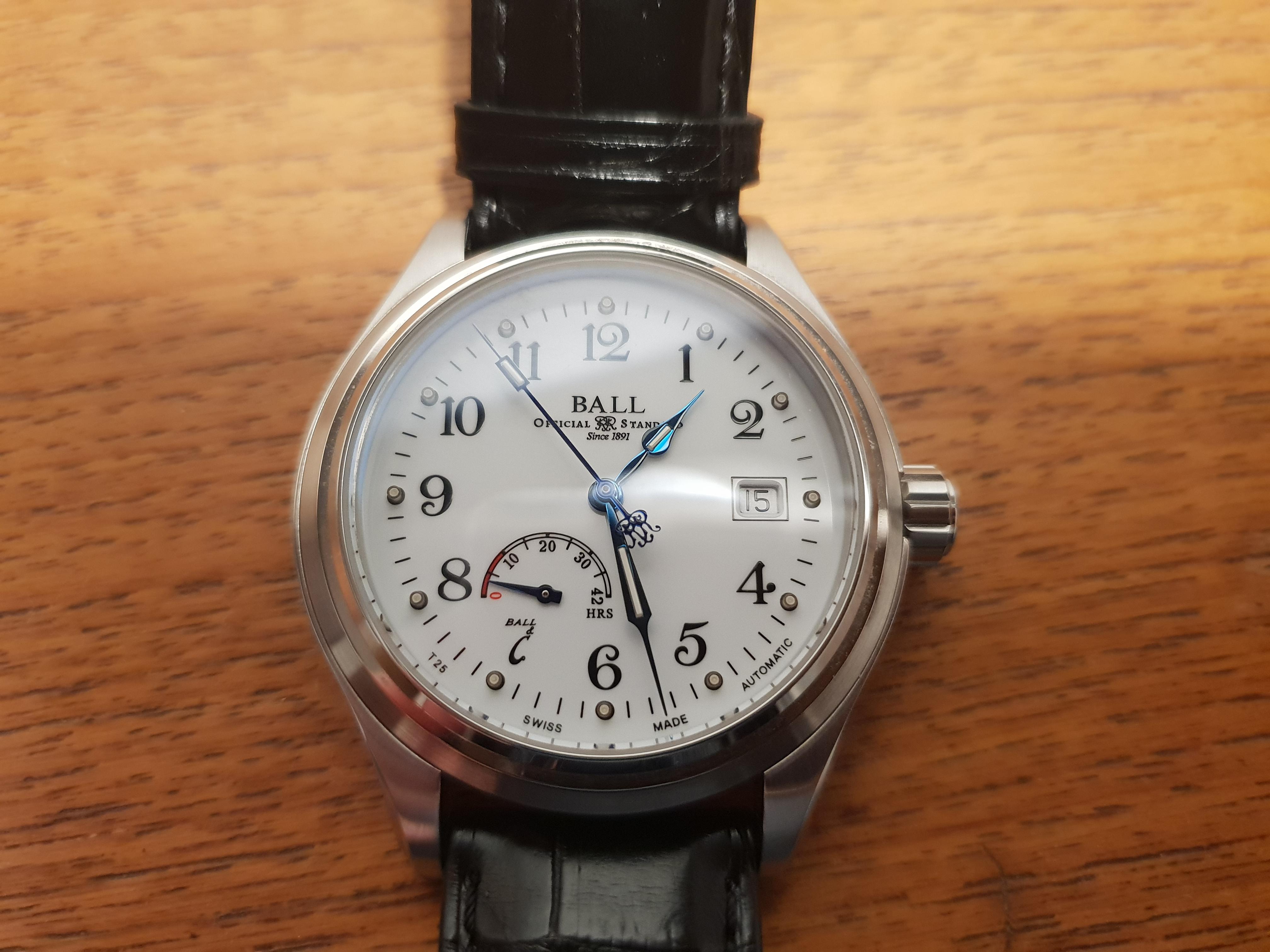 WTS Ball Trainmaster POwer Reserve NM1056D S1J WH WatchCharts Marketplace