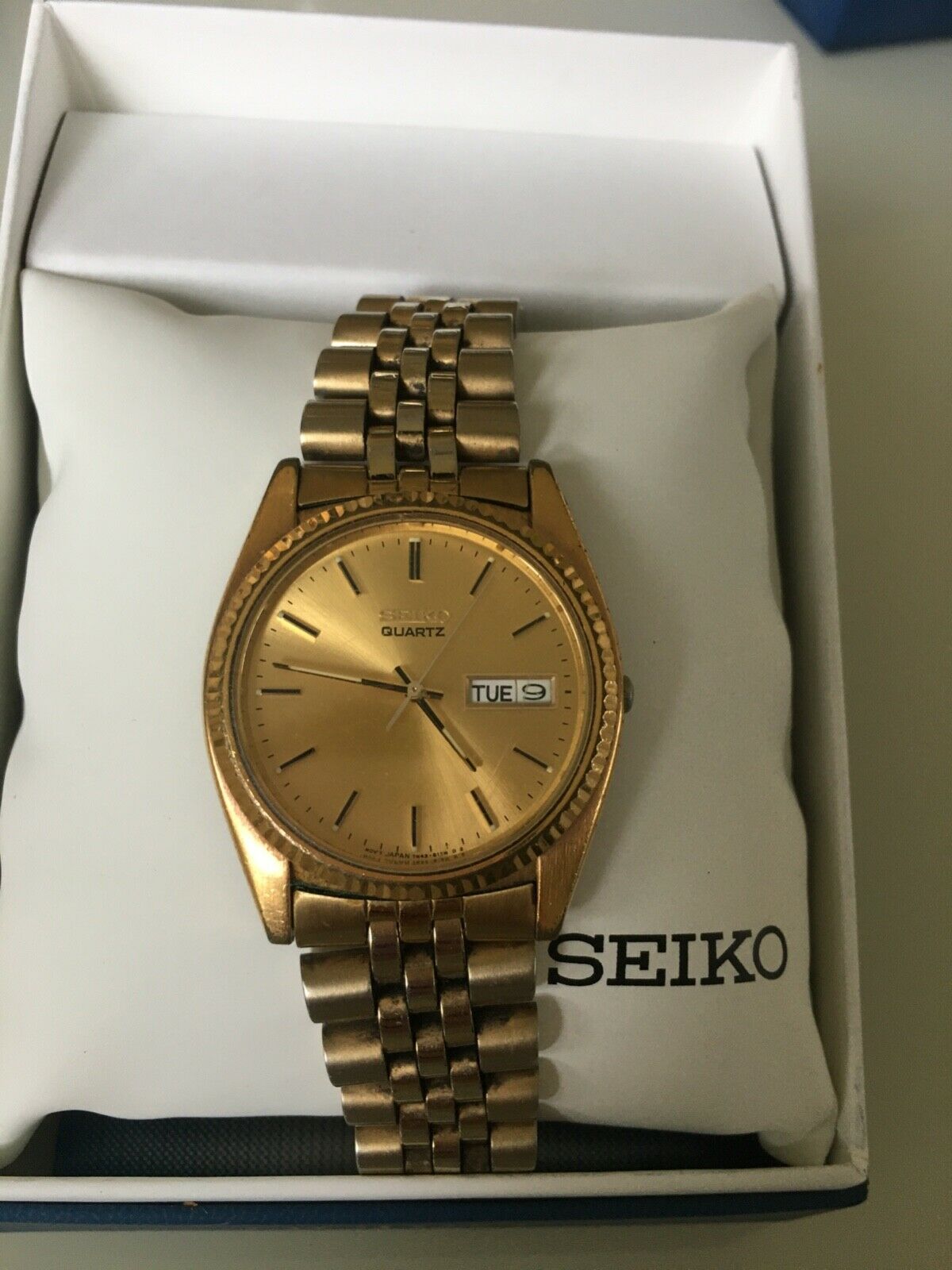 Seiko Men's SGF206 Gold-Tone Stainless Steel Dress Watch # 790819 |  WatchCharts