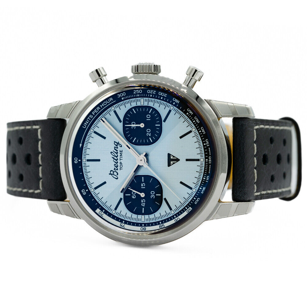 New Breitling Top Time Triumph A23311 41mm Blue Dial Box Papers